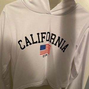 worn only once. size small california hoodie